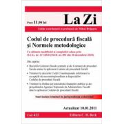 Codul de procedura fiscala si Normele metodologice (actualizat la 10.01.2011). Cod 422