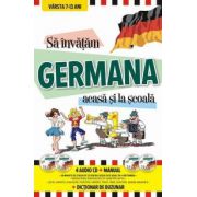 Sa invatam GERMANA acasa si la scoala (4 Audio CD + Manual + Dictionar de buzunar)