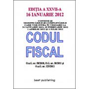 Codul fiscal 2012 - editia a XXV-a - 16 ianuarie 2012