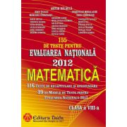 Evaluarea Naţionala 2012 - Matematica pentru clasa a VIII-a