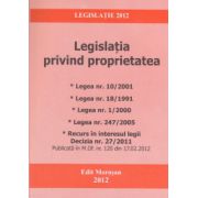 Legislatia privind proprietatea