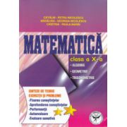 Matematica clasa a X - a: algebra, geometrie, trigonometrie ; sinteze de teorie, exercitii si probleme