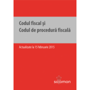 Codul fiscal şi Codul de procedură fiscală – actualizate la 15 februarie 2015