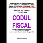 Codul fiscal format A5 - 1 iulie 2016