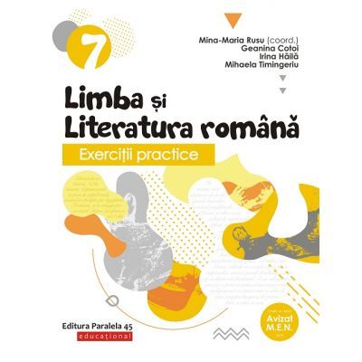 Exerciţii practice de limba şi literatura română - Caiet de lucru - Clasa a VII-a